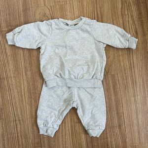 H&M Jogger Set | Color: Cream | Size 0-3 months